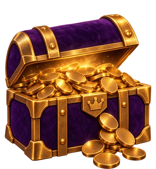 Kingmaker Casino Willkommensbonus: Schatztruhe voller Goldmünzen
