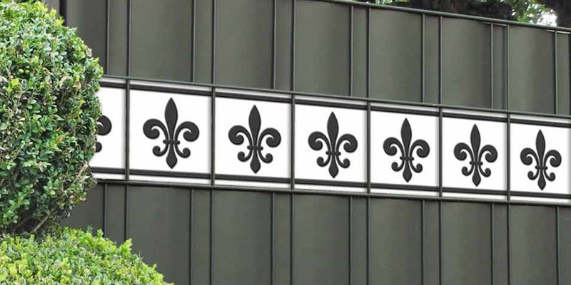 Design Sichtschutzstreifen Französische Lilie